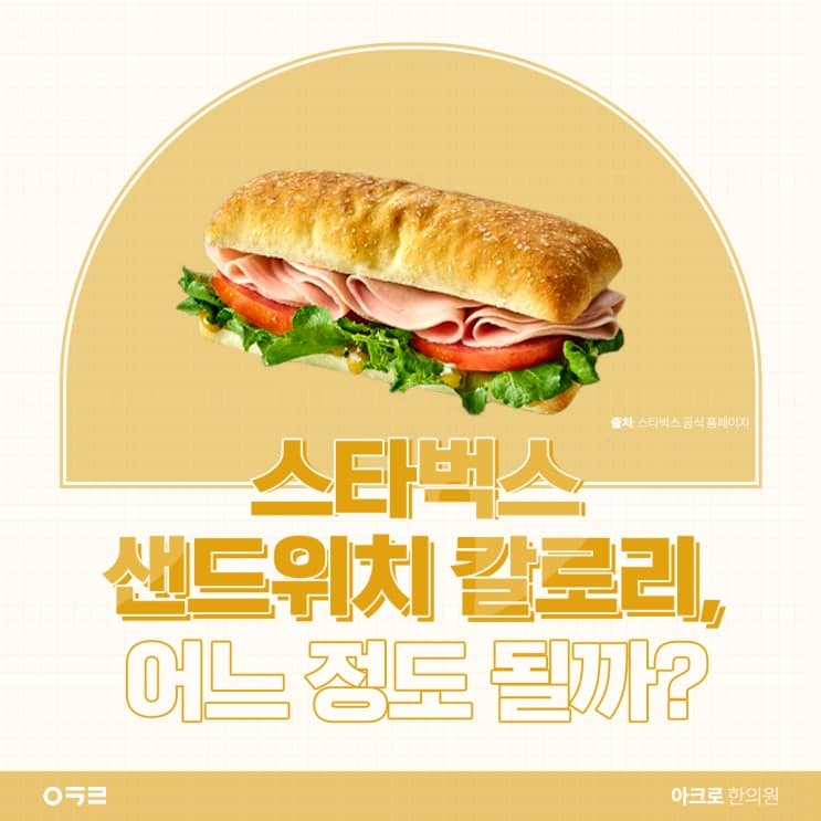 星巴克三明治熱量有多少?